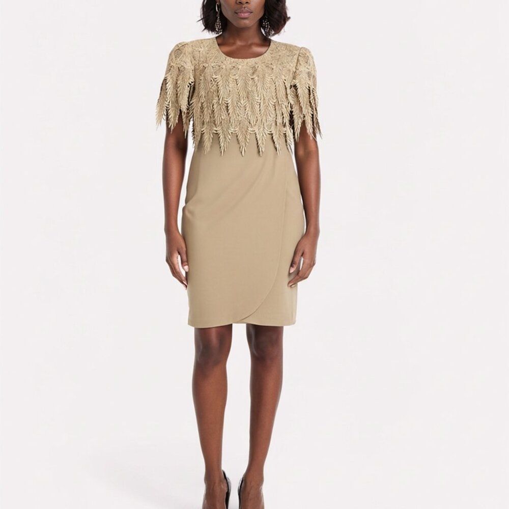 Cattina Lace Yoke Cocktail Dress
